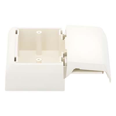 Caja Superficial Con Bisagras de Instalación a Presión, Para Canaletas T45, Material PVC Rígido, Color Blanco Mate - Imagen 6