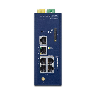 (LoRa) Gateway Industrial LoRaWAN Celular 5G NR Con 5 Puertos 10/100/1000T - Imagen 4