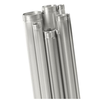 Tubo conduit de 2 1/2” rígido de aluminio de 3.05 metros con cople.