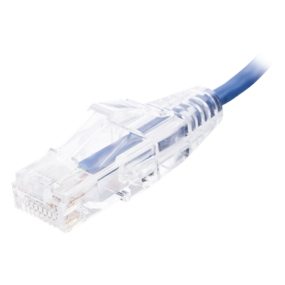 Cable de Parcheo Slim UTP Cat6 - 20 cm (7.87 Pulgadas) Azul Diámetro Reducido (28 AWG) - Imagen 3