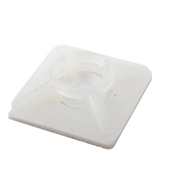 Base Autoadherible para Cinchos Práctica y Eficiente para la Organización y Fijación de Cables, Fabricada en Nylon Resistente y de Color Natural con una Medida de 19x19 mm, Paquete con 100 Piezas (4210-00001) - Imagen 9