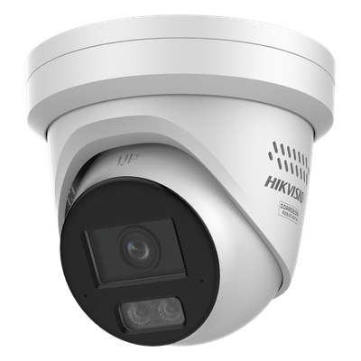 [Dual Light + ColorVu 3.0 + HikAI] Turret IP 6 Megapixel / Lente 2.8 mm / 30 mts IR + Luz Blanca / 2 Microfonos Integrados / Exterior IP67 / Estrobo Azul y Rojo / WDR 130 dB / ACUSENSE 3.0 / Metal / NEMA 4X / ACUSEEK