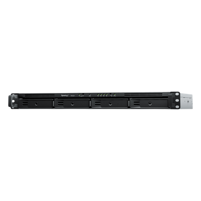NAS RackStation RS422+ | 4 Bahías | 1U | AMD Ryzen R1600 | 2 GB DDR4 ECC | 570 MB/s Lectura | 530 MB/s Escritura | Puertos Dual 1GbE | Actualización 10GbE | Compatibilidad RAID | Synology DSM.