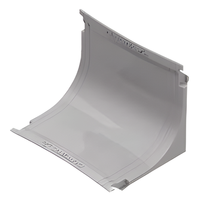 Curva vertical interna color blanco para canaleta THR40