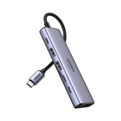 Hub USB-C 6 en 1 / HDMI 4K@60Hz / 2x USB-A 3.2 Gen 2 (10 Gbps) / 2x USB-C 3.2 (10 Gbps) / PD 100W / Compatibilidad Universal / Driver-Free / Aluminio - Imagen 3