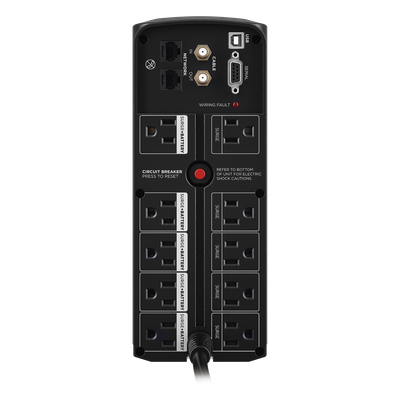 UPS de 1500 VA/900 W, Topología Línea Interactiva, Entrada 120 Vca NEMA 5-15P, Tipo Torre, Con 8 Tomas NEMA 5-15R - Imagen 5