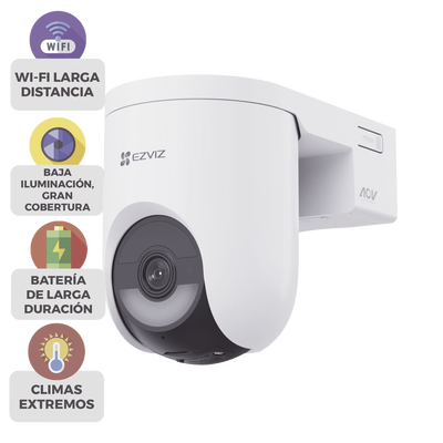 Cámara IP PT Con Batería / Wi-Fi 6 + 4G LTE / 2K+ (4megapixel) / IP65 / Detección IA Persona-Vehiculo / Visión Nocturna Color / Compatible con Panel Solar CSPSP8 - Imagen 5