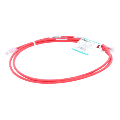 Cable de Parcheo UTP Cat6A, CM/LSZH, Diámetro Reducido (28AWG), Color Rojo, 2.13 Metros (7 Pies) - Imagen 7