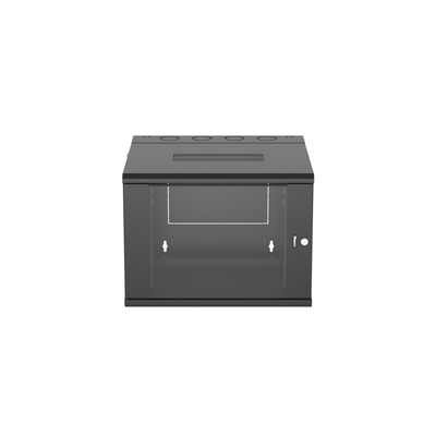 Gabinete PanZone de Montaje en Pared, de 19in, Puerta con Ventana de Seguridad, 9 UR, 635mm de Profundidad, Color Negro - Imagen 3