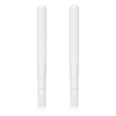 Par de Antenas Omnidireccionales Ideales para el UK-Ultra. Incluye dos Antenas de Doble Banda con 3 dBi en 2.4 GHz y 4 dBi en 5 GHz