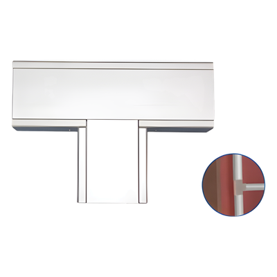 Accesorio en T de Aluminio para canaleta INKA140 (8540-80001)