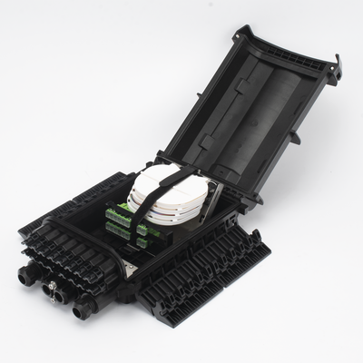 Caja de Distribución de Fibra Óptica para 24 Empalmes con 16 Acopladores SC/APC. Enterrado Directo, IP68, Splitter 1x16 Incluido con Conectores SC/APC - Imagen 4
