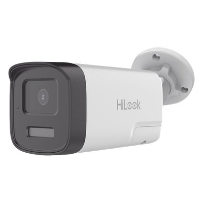 [Audio Bidireccional + Dual Light + ColorVu] Bala TURBOHD 2 Megapixel (1080p) / Lente 3.6 mm / 40 mts IR EXIR + 40 mts Luz Blanca / Micrófono y Bocina Integrado / Exterior IP67 / dWDR