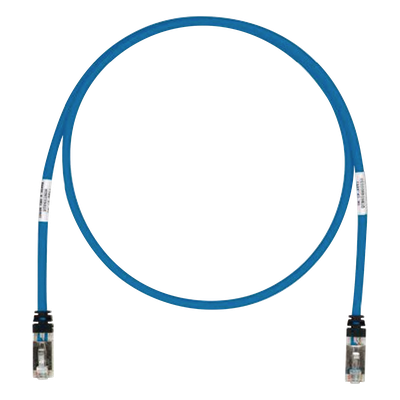 Patch Cord Cat6A, Blindado S/FTP, CM/LS0H, 3.05 Metros (10 Pies), Color Azul