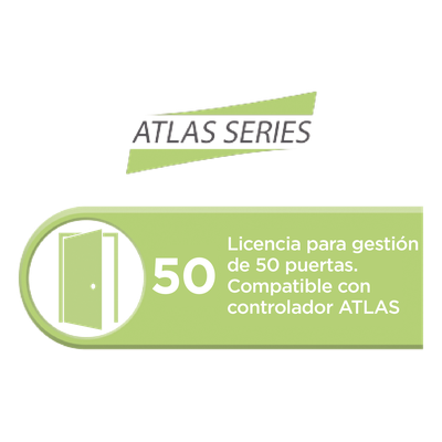 Licencia de control de acceso / 50 puertas / Software embebido vía navegador / Compatible serie Atlas