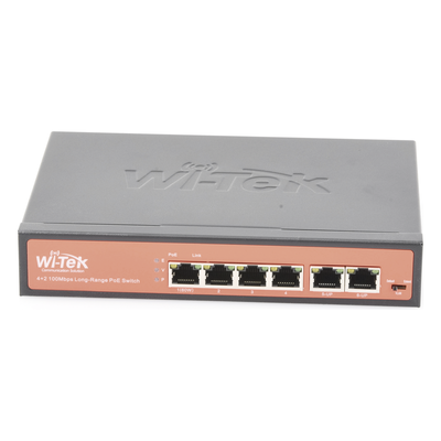 Switch PoE No administrable / PoE de Largo Alcance Hasta 250m / 4 Puertos PoE 10/100Mbps (Puerto 1 Hasta 60W, Puertos 2,3 y 4 Hasta 30W) + 2 Puertos 10/100Mbps Uplink / Presupuesto 65 W / Plug and Play - Imagen 3