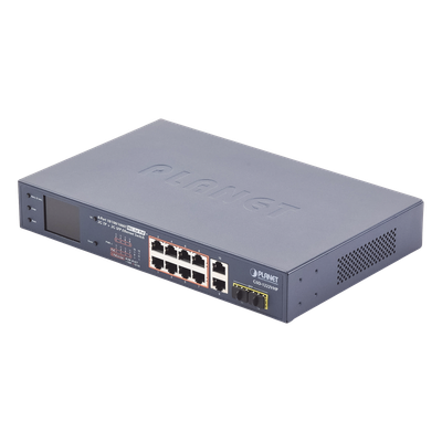 Switch No Administrable 8 Puertos Gigabit con Modo Extender a 250 m, 2 Puertos Uplink 10/100/1000 Mbps, 2 Puertos SFP - Imagen 3