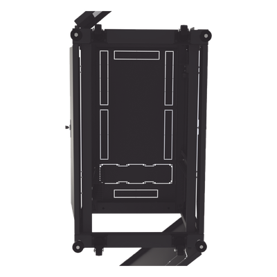 Gabinete Profesional de Piso para Telecomunicaciones de 12UR, 1000 mm Profundidad, Se envía el Gabinete armado. - Imagen 6
