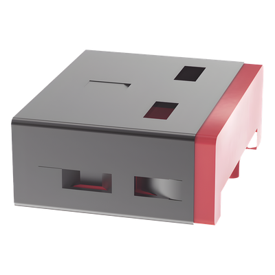 Dispositivo de Bloqueo Smartkeeper, Para Puertos USB-A, Color Rojo, 1 Pieza - Imagen 5