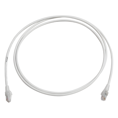 Patch Cord MC6 Modular Cat6 UTP, CM/LS0H, 2.13 Metros (7 Pies), Color Blanco