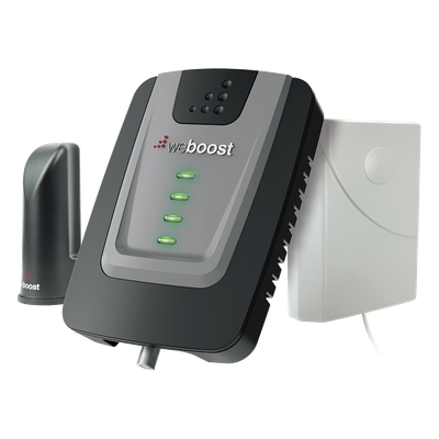 KIT de Amplificador de Señal Celular Home Room, especial para Datos 4G LTE, 3G y Voz. Mejora la señal en áreas de hasta 140 metros cuadrados.