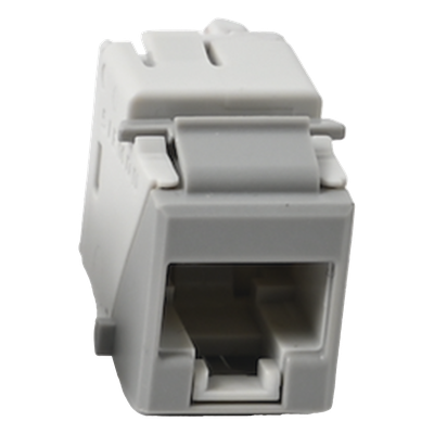 Jack Ultramax Cat5e, UTP, Tipo Keystone, Color Gris, Punch Down