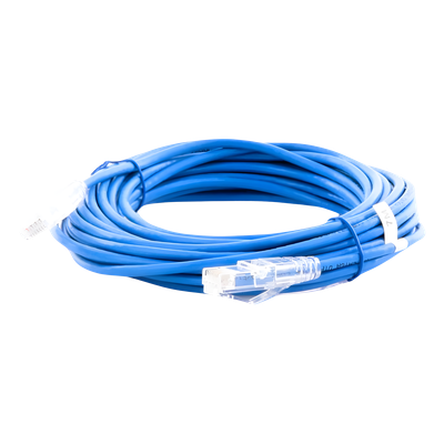 Cable de Parcheo Slim UTP Cat6A - 7 Metros (22.97 Pies) Azul, Diámetro Reducido (28 AWG) - Imagen 4