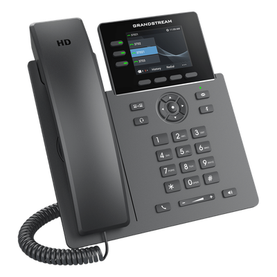 Teléfono IP Grado Operador / 3 Líneas / 12 Botones Virtuales Multiuso / Pantalla LCD 2.8 Pulgadas / Puertos Gigabit con PoE / Audio HD / Compatible con GDMS - Imagen 6