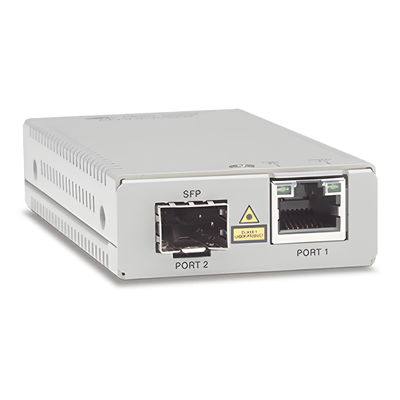 Convertidor de medios Gigabit Ethernet a fibra óptica con puerto SFP, con fuente de alimentación multi-región