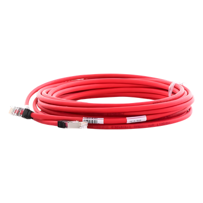 Patch Cord Cat6A, Blindado S/FTP, CM/LS0H, 7.62 Metros (25 Pies), Color Rojo - Imagen 3