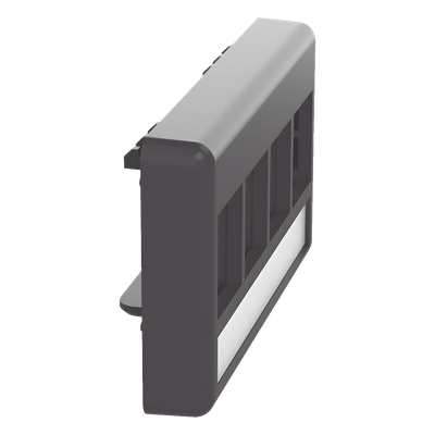 Placa de Mobiliario Modular Estándar, Salidas Para 4 Puertos Keystone, Color Negro - Imagen 4