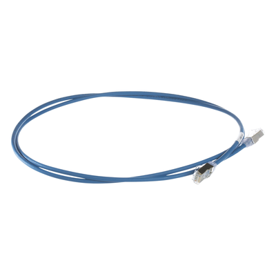 Patch Cord Cat6A, Diametro Reducido 28 AWG, Blindado S/FTP, CM/LS0H, 15 Metros (49.21 Pies), Color Azul - Imagen 3
