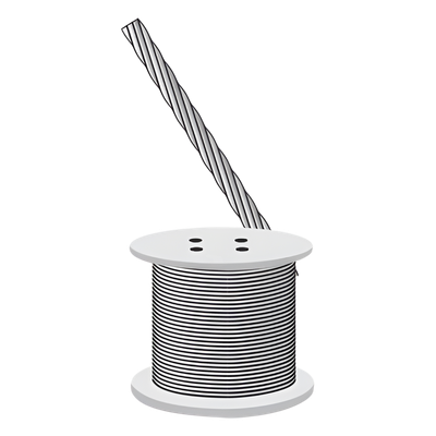 Cable de retenida 1/4", 2160 kg de resistencia (Metro).