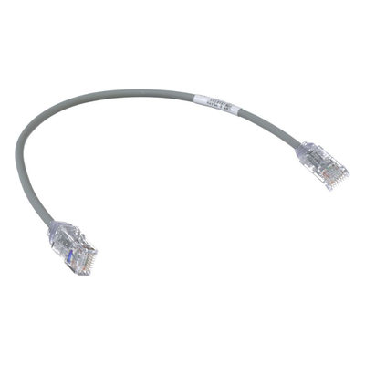 Cable de Parcheo TX6, UTP Cat6, Diámetro Reducido (28AWG), Color Gris, 0.30 Metros (1 Pie) - Imagen 3