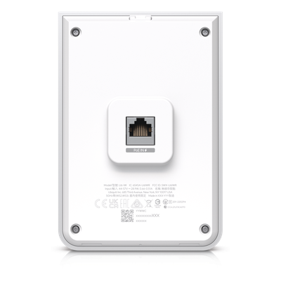 Access Point UniFi U6 In Wall/Montaje p/pared, WIFI 6 2.4 Y 5 Ghz, hasta 5.3 Gbps, 1 pto PoE In, 4 ptos secundarios (1 PoE Out) - Imagen 3