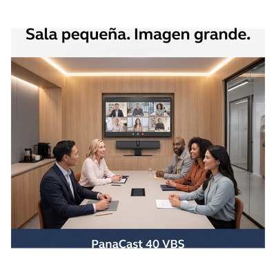 Barra de Video para Salas de Reuniones Pequeñas / Campo de Visión 180° / Cámara Dual Panorámica 4K / Zoom Digital 4X / 6 Micrófonos Beamforming con Cancelación de Ruido / Altavoz 80Hz-20000Hz / IA con Composic - Imagen 5