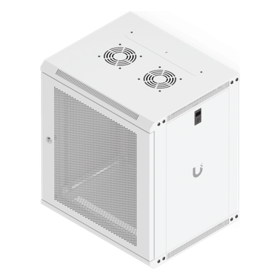 UACC Rack Cabinet 12U (550x 450 mm) - Gabinete Cerrado para Montaje en Pared con Puerta Frontal Perforada, Totalmente Ensamblado con Ventiladores Integrados y Paneles Removibles - Imagen 6