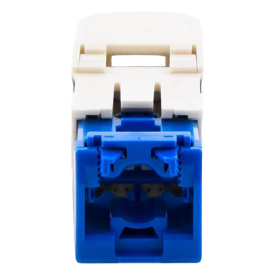 Conector Jack RJ45 Estilo TG, Mini-Com, Categoría 6A, de 8 Posiciones y 8 Cables, Color Blanco Mate - Imagen 6