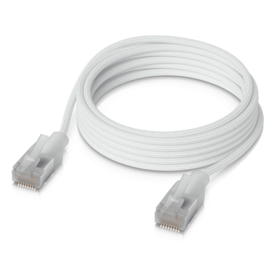 Patchcord UniFi Premium Cat6A de 2 m (6.6 Pies), hasta 10G / Soporta hasta PoE+++ / Conector RJ45 Transparente para Mejores Efectos de Luz Etherlighting
