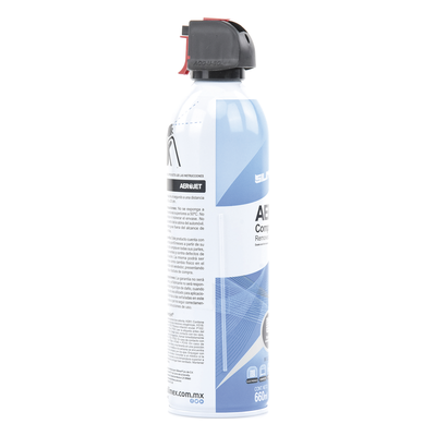 Removedor de polvo y residuos (aire comprimido) con aplicación 360º para limpieza de equipos electrónicos, válvula anti-estallamiento, 660 ml - Imagen 4