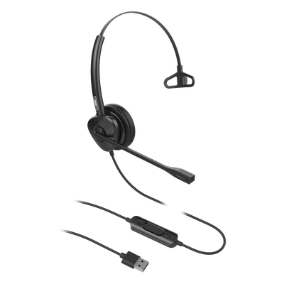 Diadema monoaural con tecnología antishock para teléfonos IP FANVIL con interfaz USB con micrófono de cancelación de ruido, larga durabilidad - Imagen 3