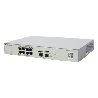Switch Administrable PoE Capa 2 con 8 puertos Gigabit PoE 802.3af/at + 2 SFP para fibra 1Gb, gestión gratuita desde la nube, 125w - Imagen 6