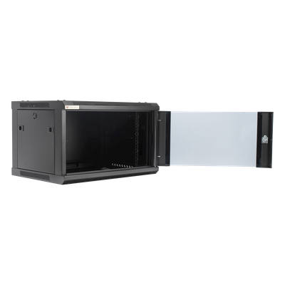 Gabinete PRECISION, Con Puerta de Cristal Templado, de 19in, 6UR, 450mm de Profundidad, Color Negro - Imagen 4