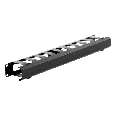 Organizador de Cables Horizontal de 1U para Rack de 19" con Cubierta Metálica - Imagen 3