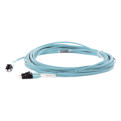 Jumper de Fibra Optica Multimodo 50/125 OM4, LC-LC Duplex, OFNR (Riser), Color Aqua, 10 Metros (32.81 Pies) - Imagen 4