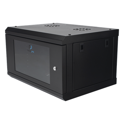 Gabinete de Pared con Puerta de Cristal Templado, 455mm de Profundidad, 6U Rack de 19'', Acero Reforzado - Imagen 3