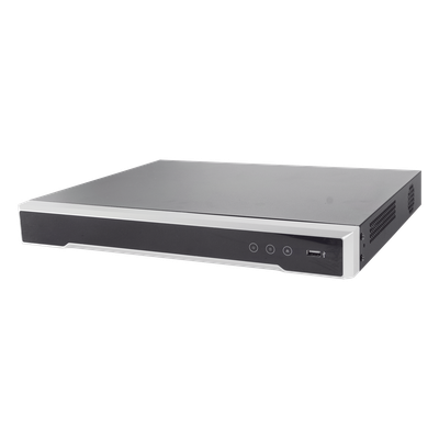 DVR 16 Canales TurboHD + 16 Canales IP / 8 Megapixel (4K) / Acusense (Evita Falsas Alarmas) / Audio por Coaxitron / 2 Bahías de Disco Duro / 8 Entradas de Alarma / 4 Salidas de Alarma / H.265+ / Salida de Video en 4K
