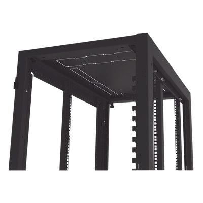 Gabinete Profesional para Telecomunicaciones de 24UR, 600 mm de Ancho x 1000 mm de Profundidad, Se envía el Gabinete Armado. - Imagen 5