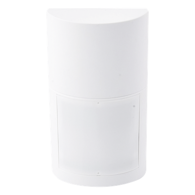 Detector de Movimiento Exterior / Doble Tecnología PIR + Microondas / 12 m (39.4 ft) de Alcance / 120° de Cobertura / Anti-Blocking / Altura Ajustable 0.8-2.7 m / 100% Exterior / Compatible con Cualquier Panel de Alarma