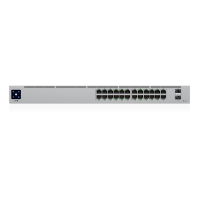 Switch UniFi Capa 2 / 24 Puertos Gigabit / 16 Puertos PoE+ 802.3af/at / 95W Total / 2 Puertos SFP 1G / Pantalla LCM / Sin Ventilador - Imagen 3